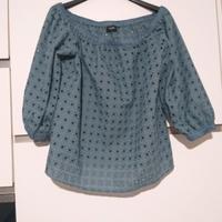 Blusa-camicia Emme Marella pizzo san gallo