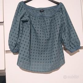 Blusa-camicia Emme Marella pizzo san gallo