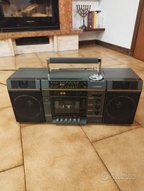 radio cassette vintage stereo musica Fisher antico