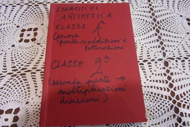 Schedario aritmetica classe 1^2^