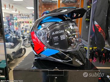 AIROH Casco ON-OFF Bandit - Tune - Blue