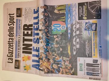 Gazzetta dello sport 20° scudetto Inter 2 stella