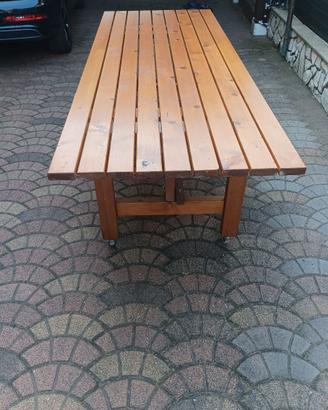 Tavolo in legno massiccio 250x95x80