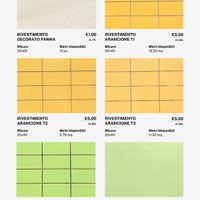 Mattonelle per rivestimenti, pavimenti e battiscop