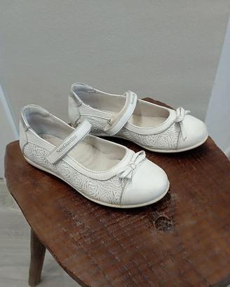 Scarpe bianche bimba da cerimonia