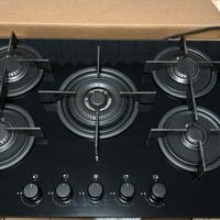 Piano cottura in vetro ceramica a gas