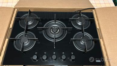 Piano cottura in vetro ceramica a gas