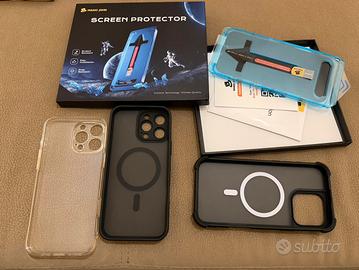 3 cover + pellicola iPhone 16 pro max