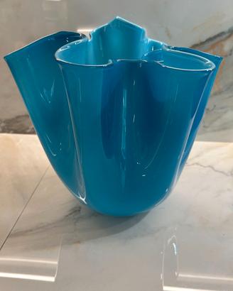 VASO VENINI FAZZOLETTO MEDIO BLU ACQUAMARE