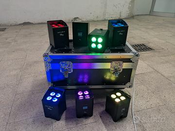 7 fari LED Sagitter BATI 4DL-H a batteria + case