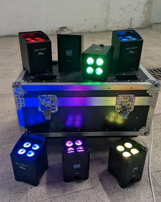 7 fari LED Sagitter BATI 4DL-H a batteria + case