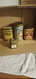 Scatole metalliche vintage