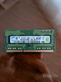 Ram 4Gb 1Rx8 PC3 12800S Samsung