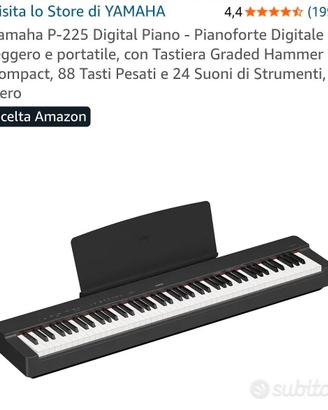 YAMAHA  P-225 Pianoforte Digitale 88 tasti