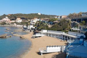 La Rosamare Castiglioncello, discesa mare Baia del