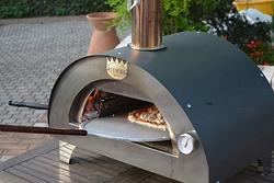 Forno clementi inox legna gas hybrid italy fiera