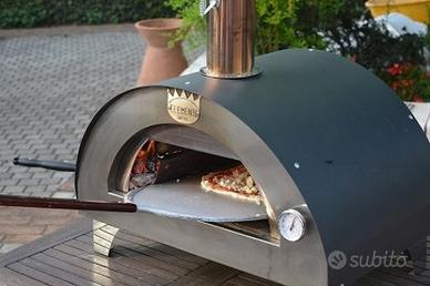 Forno clementi inox legna gas hybrid italy fiera