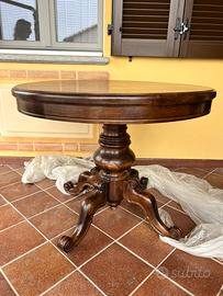 Tavolo in noce nazionale diametro 1 metro