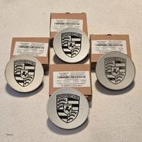4 tappi coprimozzo Porsche originali