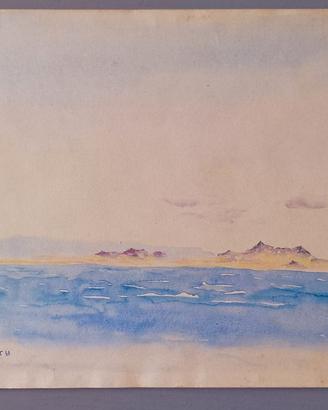 Acquerello d'Epoca Inizio '900 "Red Sea - Aden