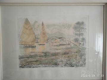 litografia michele cascella 1973