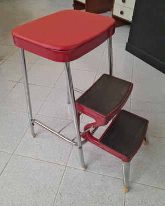 sgabello scaletta vintage