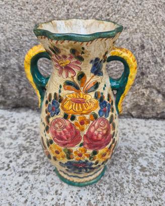 Vaso vintage in ceramica artigianale 21cm