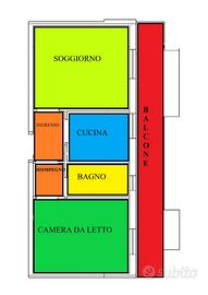 Ampio bivani arredato