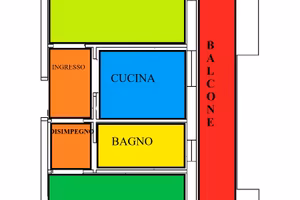 Ampio bivani arredato