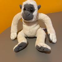 Peluche scimmia bianca
