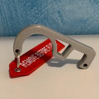 Blocca freno per moto “remove before flight”