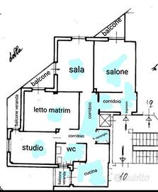 Appartamento 4° piano con ascensore v. Schipani