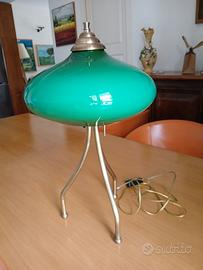 Lampada da tavolo anni 60 - vetro incamiciato