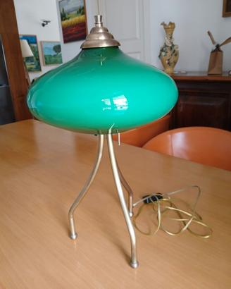 Lampada da tavolo anni 60 - vetro incamiciato