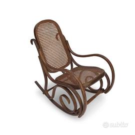 Sedia a dondolo antica stile Thonet