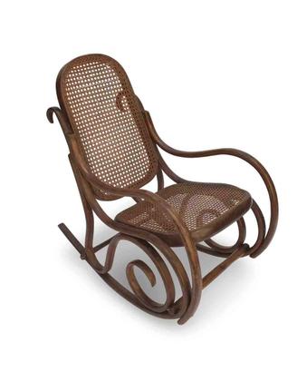 Sedia a dondolo antica stile Thonet