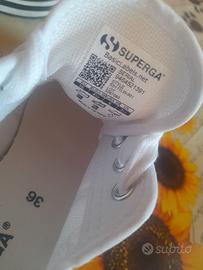Scarpe da ginnastica Superga , tela bianco. N 36