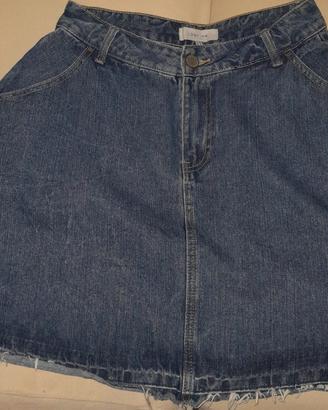 Minigonna in Jeans Lost Ink Taglia S (EU 38)