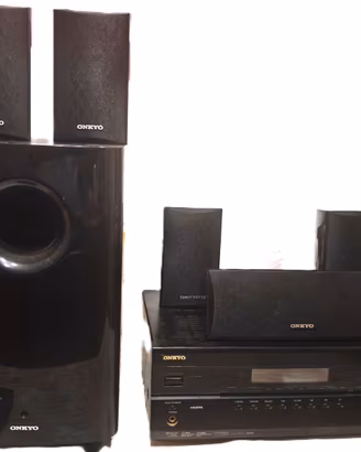 Impianto Home Theater 5.1 Onkyo TX-SR307 COMPLETO