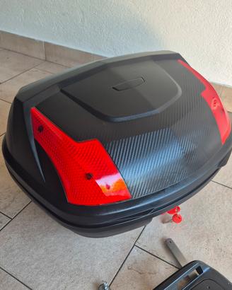 bauletto moto con piastra 