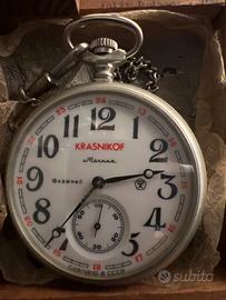 Orologio da tasca KRASNIKOF Molnija USSR 1988