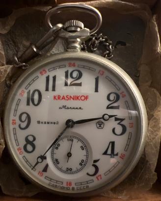 Orologio da tasca KRASNIKOF Molnija USSR 1988