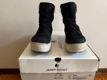 Tronchetti Janet/Sport camoscio neri usati 38