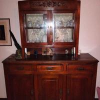 Credenza con mobile in vetrina antico