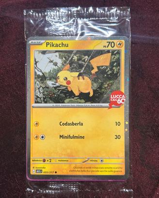 Carta Pokemon Pikachu edizione Lucca 2026