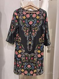 Abito Vintage Desigual nero floreale