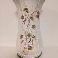 vaso bianco in ceramica con fiori 29 cm
