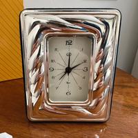 Orologio da tavolo in argento