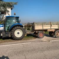NEW HOLLAND T5.95DC SUPERSTEER M.R. + RIMORCHIO