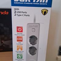 Ciabatta con ingressi usb